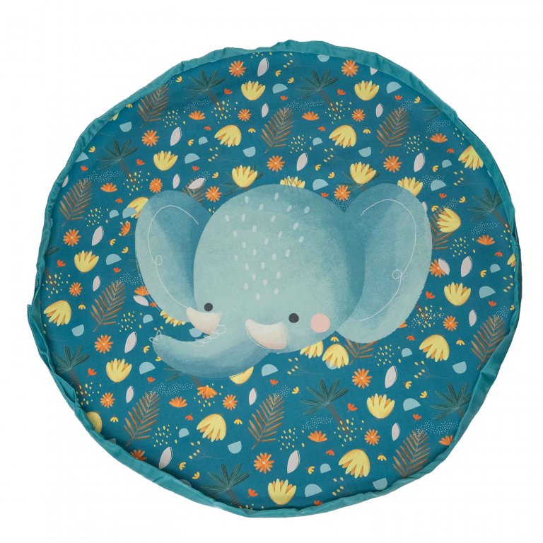 Sacco tappeto portagiochi - Elefante Chewy