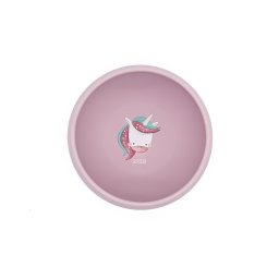 Ciotola con ventosa in silicone - Unicorno Sparkly
