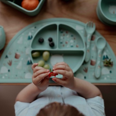 Bol avec ventouse en silicone - Munchy l’ours