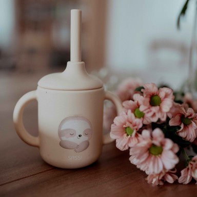 Silicone Straw Cup - Gnawy the Sloth