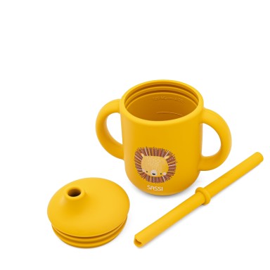 Tasse d'apprentissage en silicone - Chompy le lion
