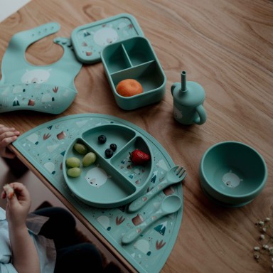 Tasse d'apprentissage en silicone - Munchy l’ours