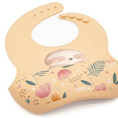 Silicone Bib - Gnawy the Sloth