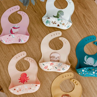 Silicone Bib - Gnawy the Sloth