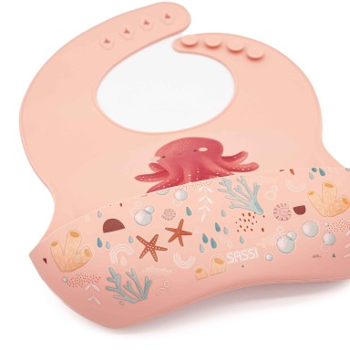 Bavaglino con tasca in silicone - Polpo Slurpy