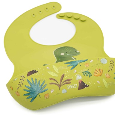 Silicone Bib - Cracky the Dinosaur