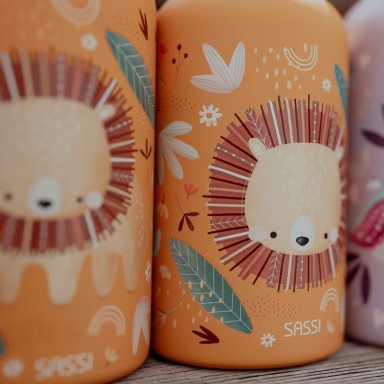 350 ml Vacuum Insulated Steel Bottle - Chompy the Lion