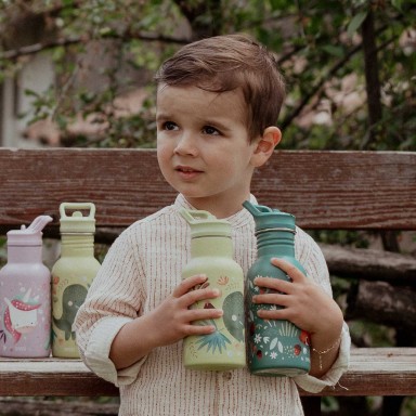 Gourde isotherme en inox 350 ml - Cracky le dinosaure