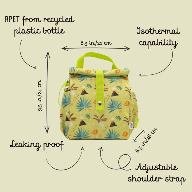 Insulated Lunch Bag - Cracky the Dinosaur