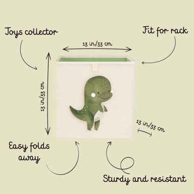 Storage Square Box - Cracky the Dinosaur