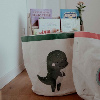 Cesto porta giochi - Dinosauro Cracky