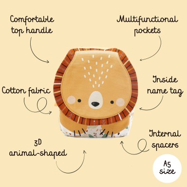 Mini sacs à dos A5 -  Chompy le lion