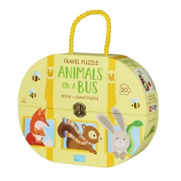 Travel Puzzle. Animals on a Bus