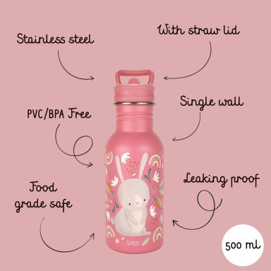 500 ml Stainless Steel Bottle - Gnummy  the Sloth