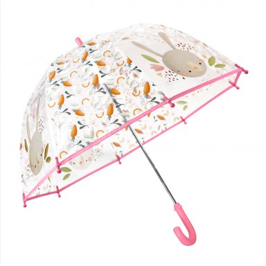Ombrello trasparente per bambini - Coniglietta Fluffy
