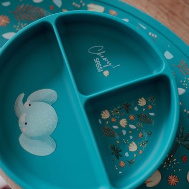 Silicon Suction Plate - Chewy the Elephant