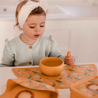 Bol avec ventouse en silicone - Chompy le lion