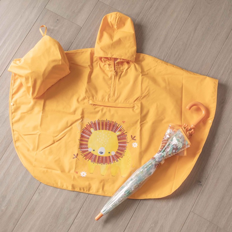 Poncho de pluie junior - Chompy le lion