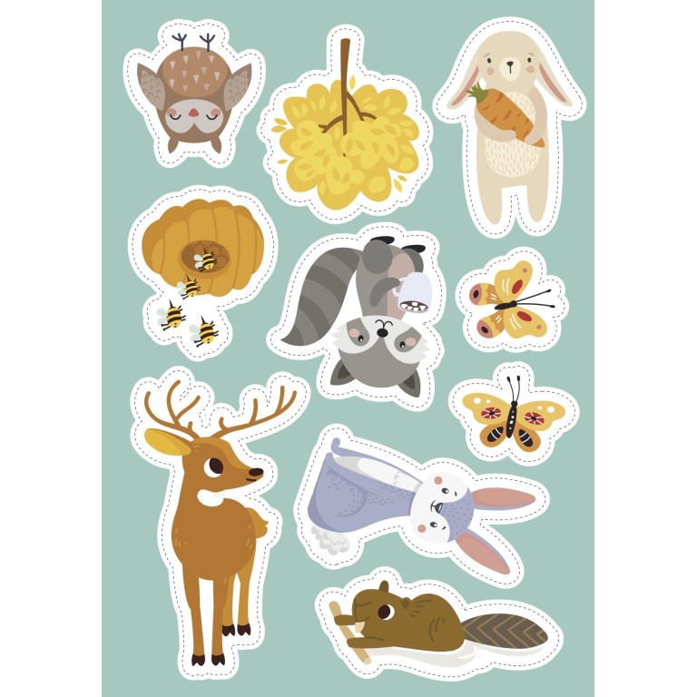 Stickers e attività. Il bosco