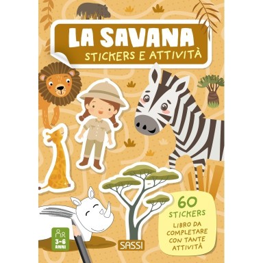 Stickers e attività. La savana