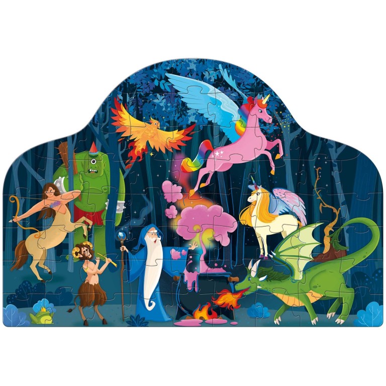 Libro e puzzle fantasy. Bosco incantato (Outlet)