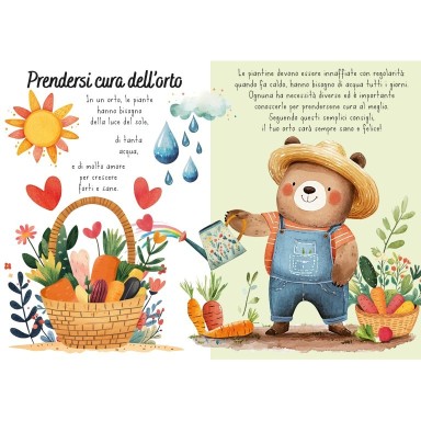 Magico puzzle ad acqua. L'orto