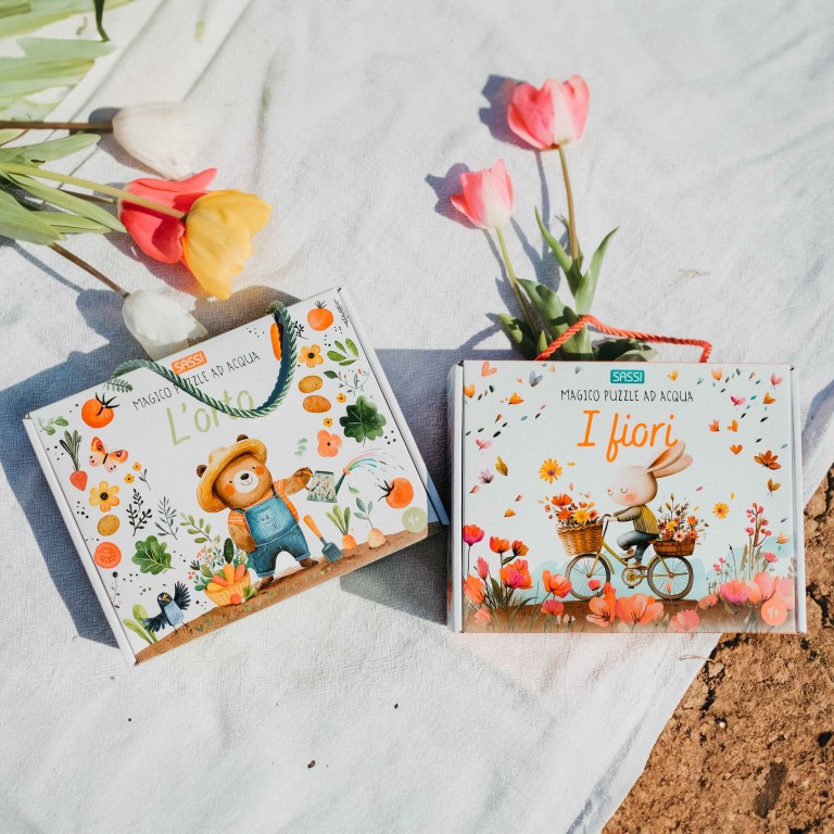 Magico puzzle ad acqua. L'orto