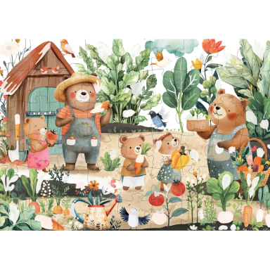 Magico puzzle ad acqua. L'orto