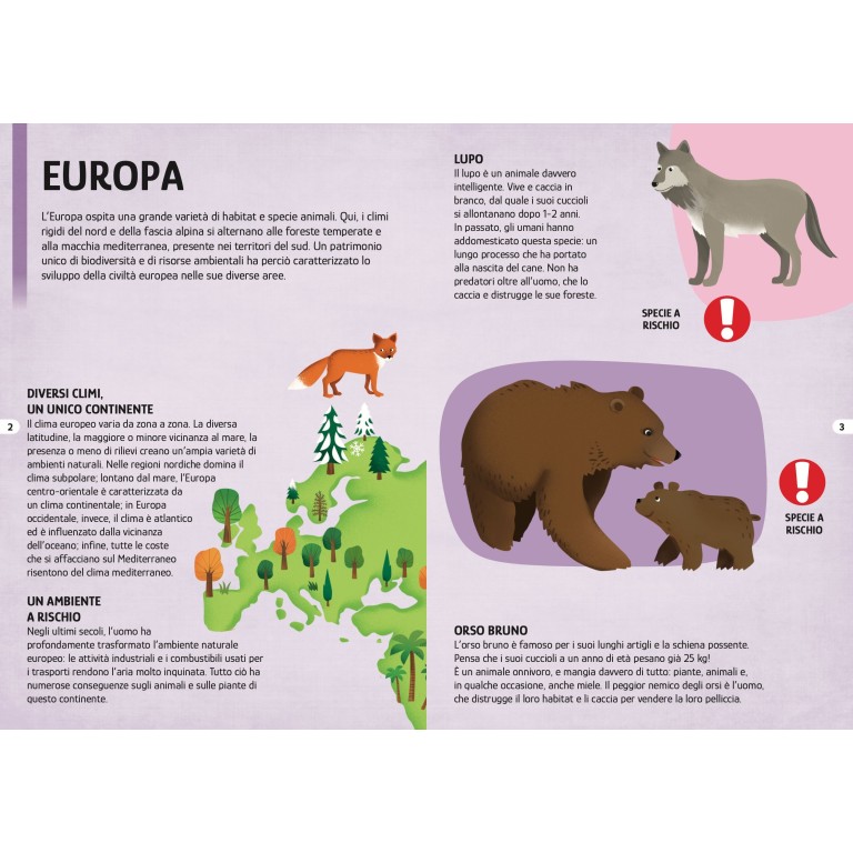 Mini Viaggia, conosci, esplora. Animali a rischio
