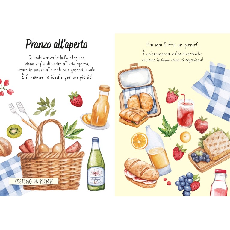 Magico puzzle ad acqua. Il picnic