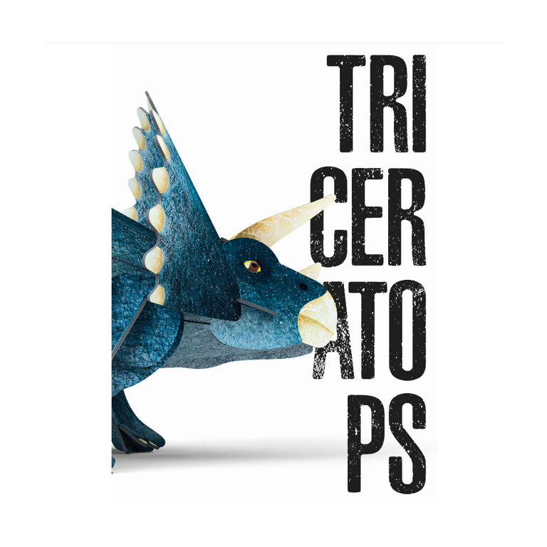 The Age of the Dinosaurs. 3D Triceratops