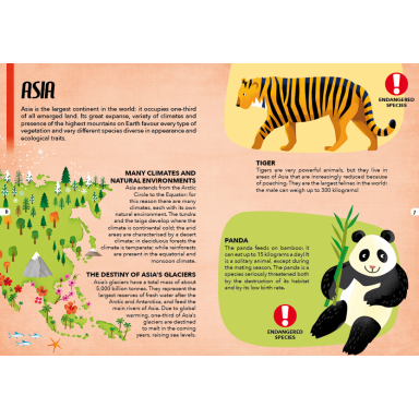 Animals. Endangered species of the Planet