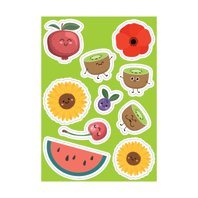 Stickers and Activities. Summer