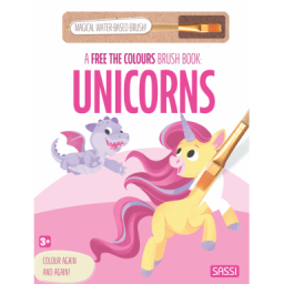 A Free the Colours Brush Book: Unicorns
