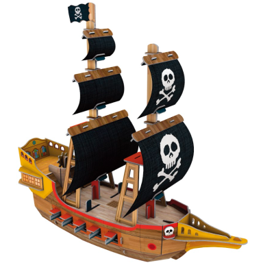 Le bateau des pirates 3D