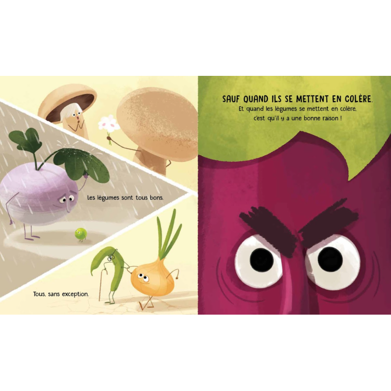 Légumes en colère. L'usine des choses inutiles