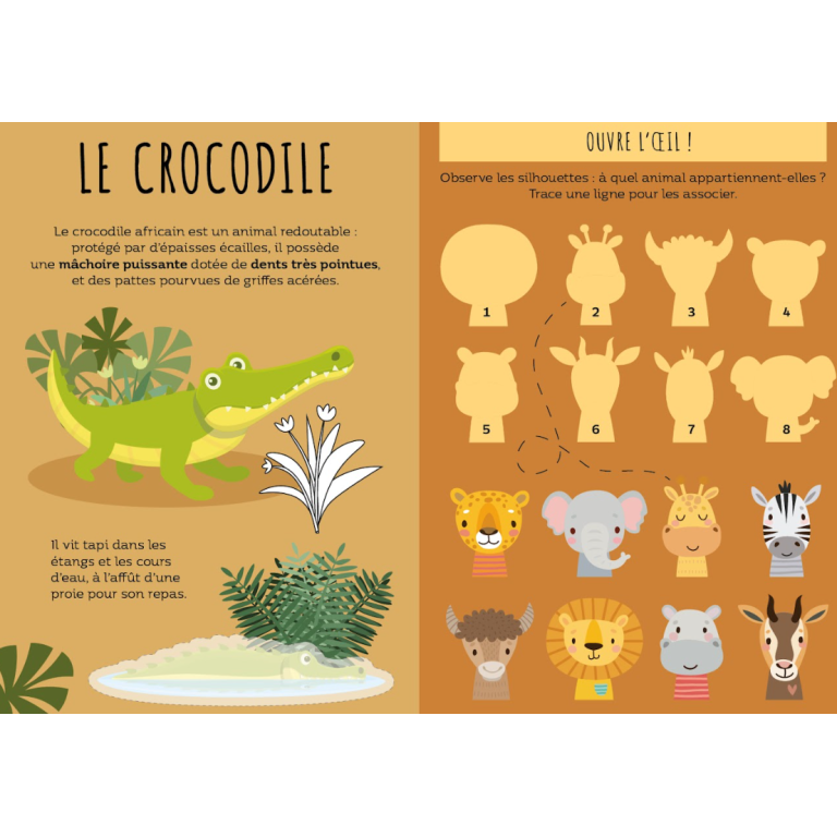 Le super 7 familles. La savane