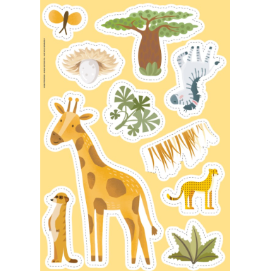 Le super 7 familles. La savane