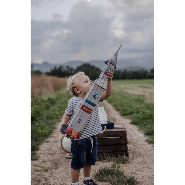 La fusée spatiale 3D e la conquête de l'espace