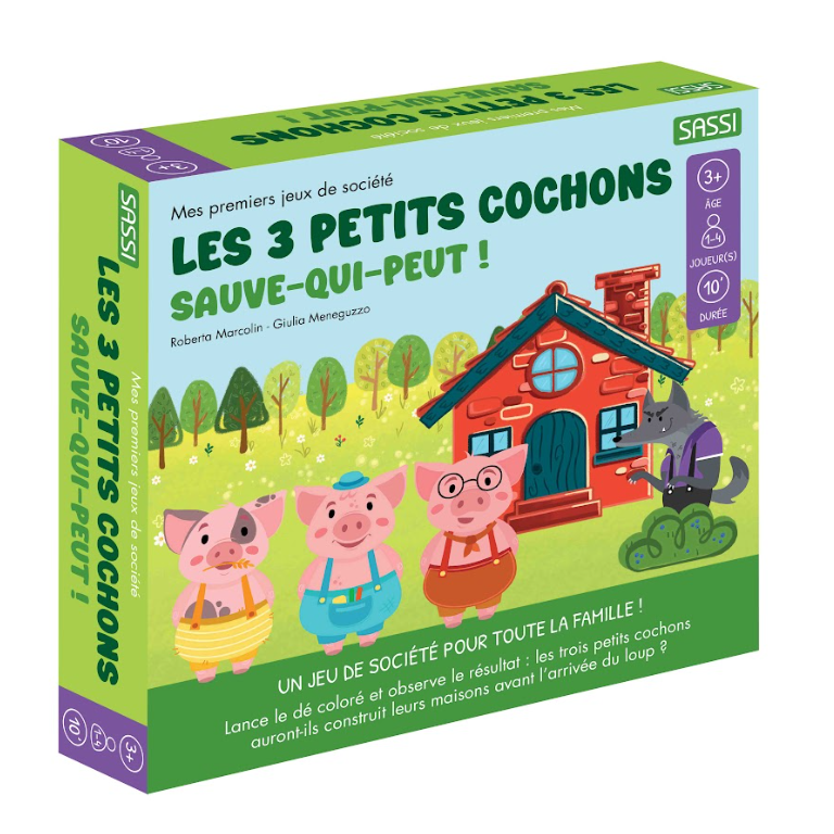 Mes premiers jeux de société. Les 3 petits cochons. Sauve-qui-peut !