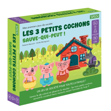 Mes premiers jeux de société. Les 3 petits cochons. Sauve-qui-peut !