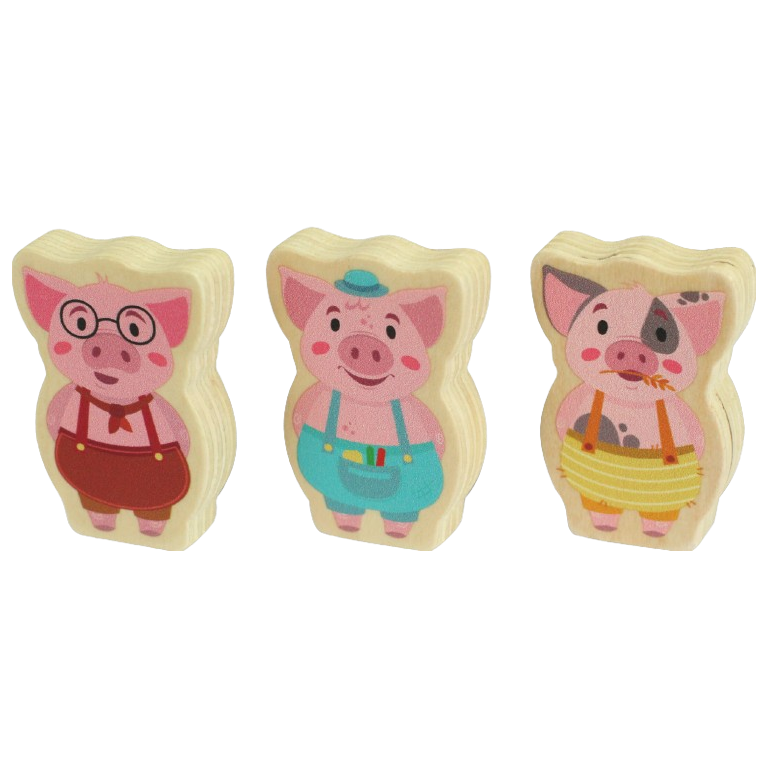 Mes premiers jeux de société. Les 3 petits cochons. Sauve-qui-peut !