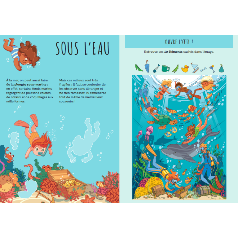 Livres d'activités - Les vacances