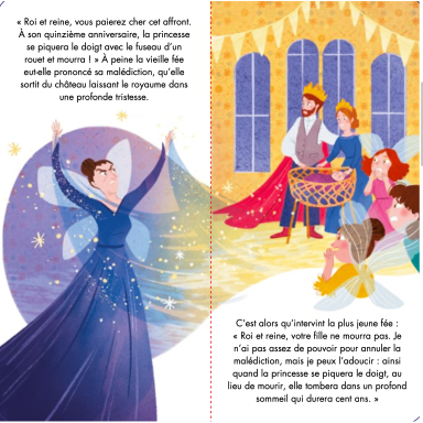 Puzzle et livre. La belle au bois dormant