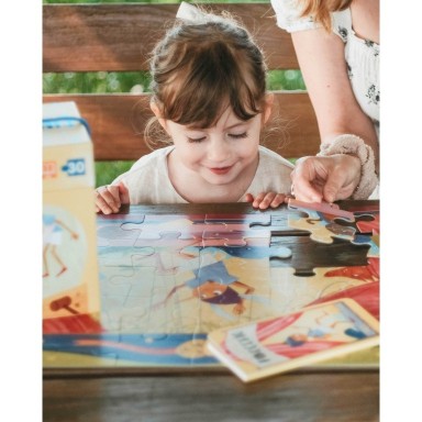 Puzzle et livre. Pinocchio