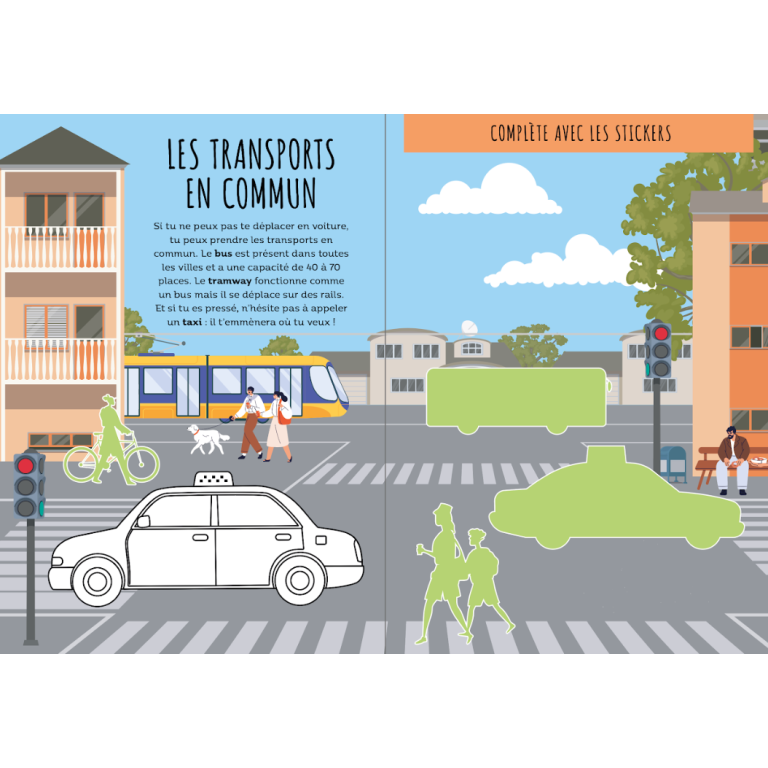 Stickers et activités. Les véhicules