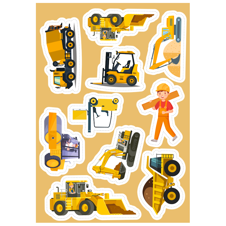 Stickers et activités. Les véhicules