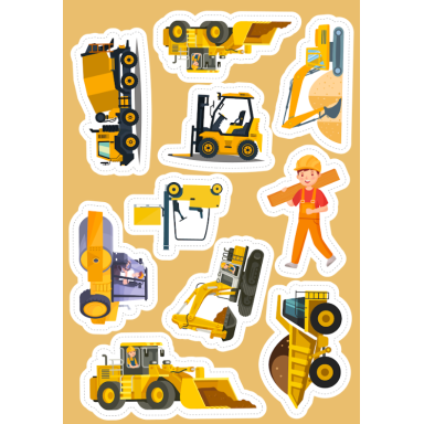 Stickers et activités. Les véhicules