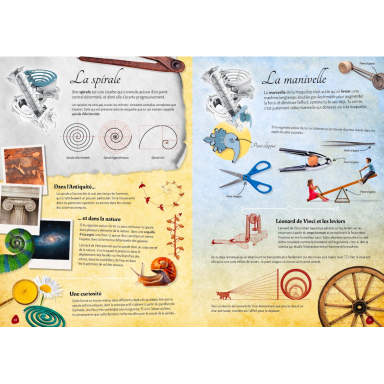 Les machines de Léonard De Vinci. Sur les traches de Archimède