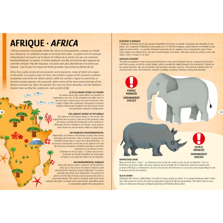 Voyage, découvre, explore. Les espèces mènacées